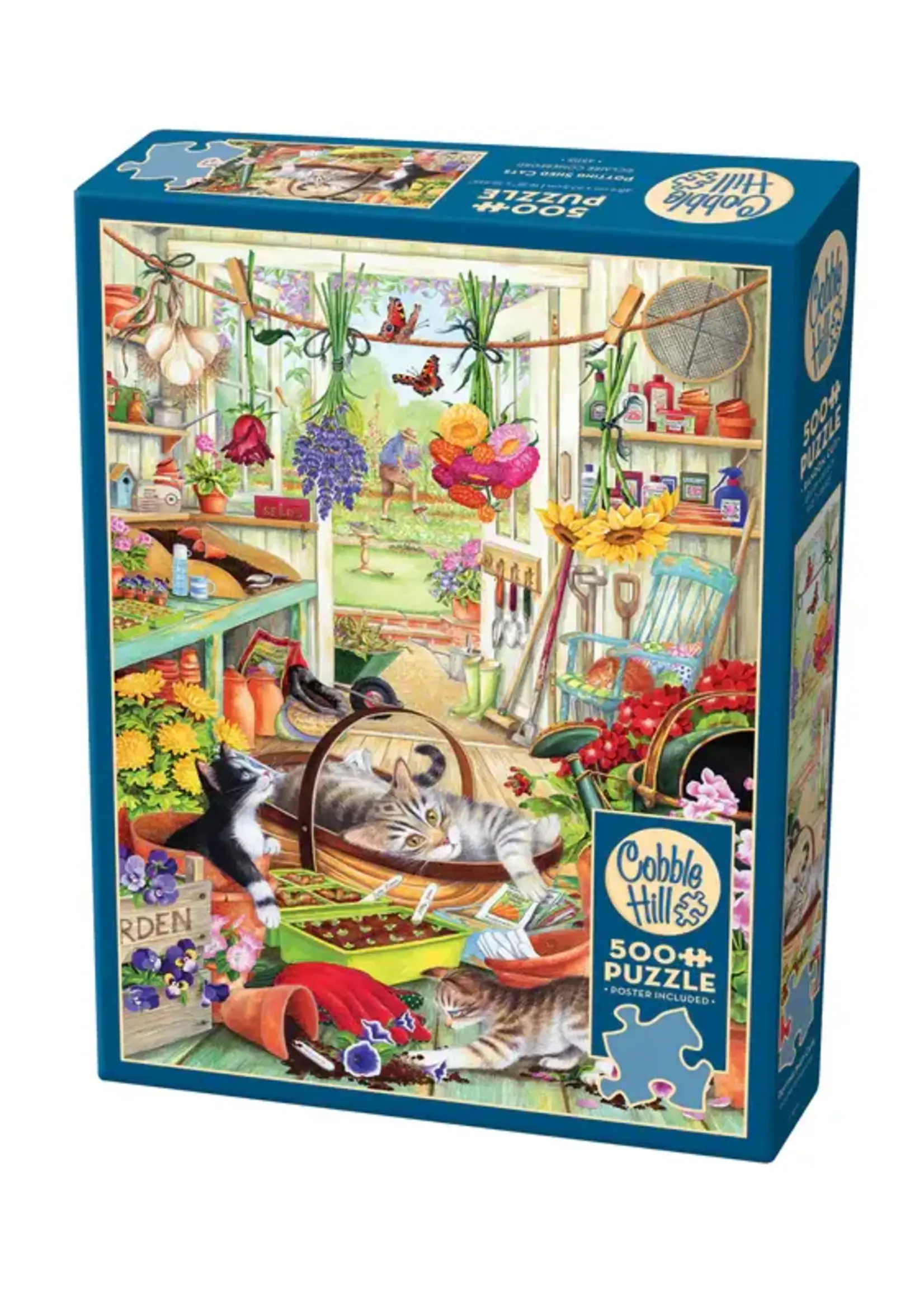 Cobble Hill CH45115 Potting Shed Cats (Puzzle500)
