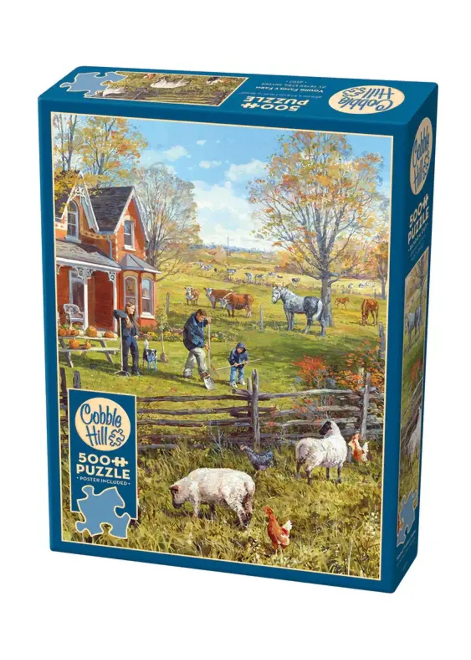 Cobble Hill CH45117 Young Family Farm (Puzzle500)