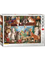 Eurographics EUR6138 Cats by the Aquarium (Puzzle1000)