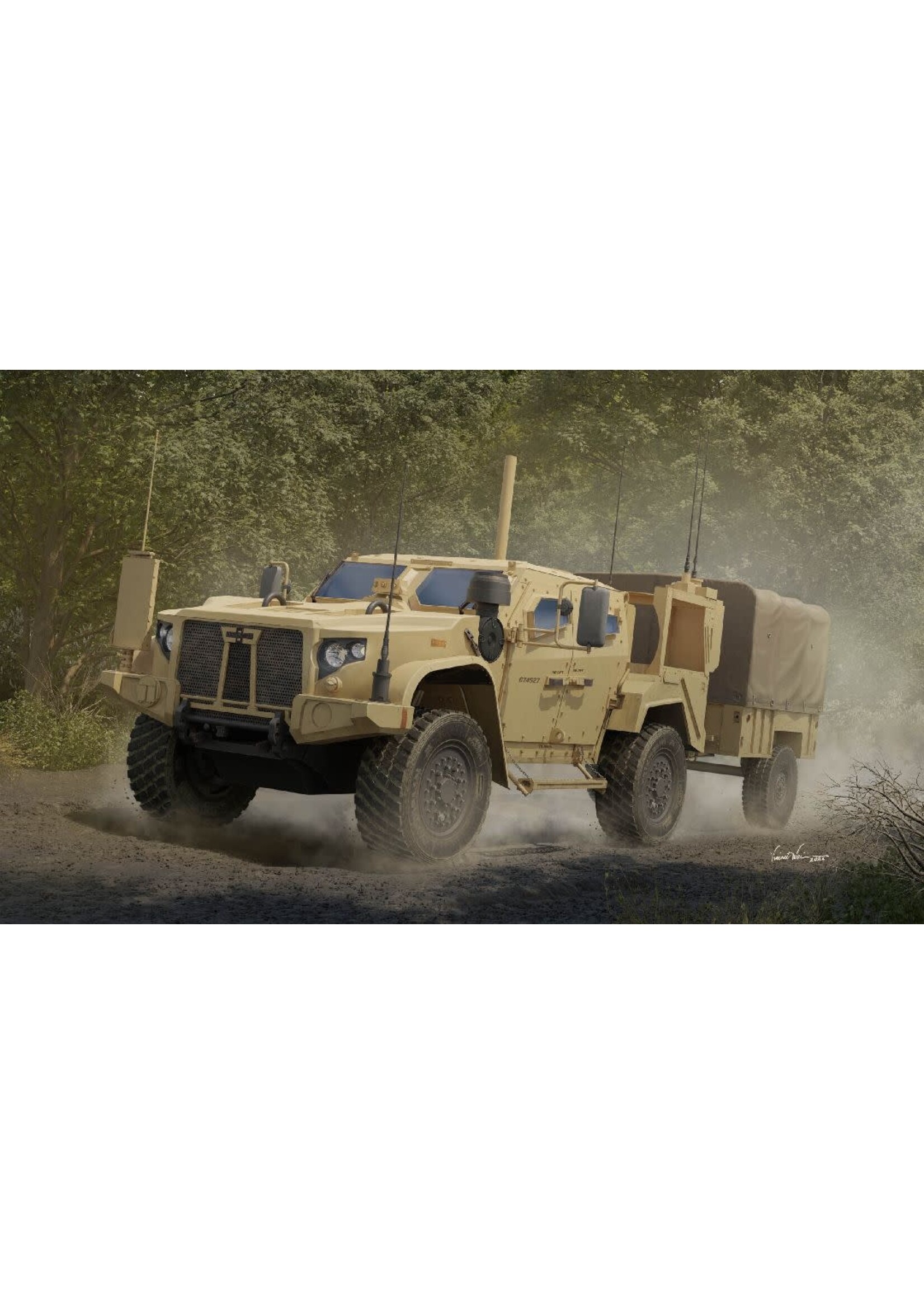 I Love Kit ILK63568 M1280 LMTV with M1101 Tactical Trailer