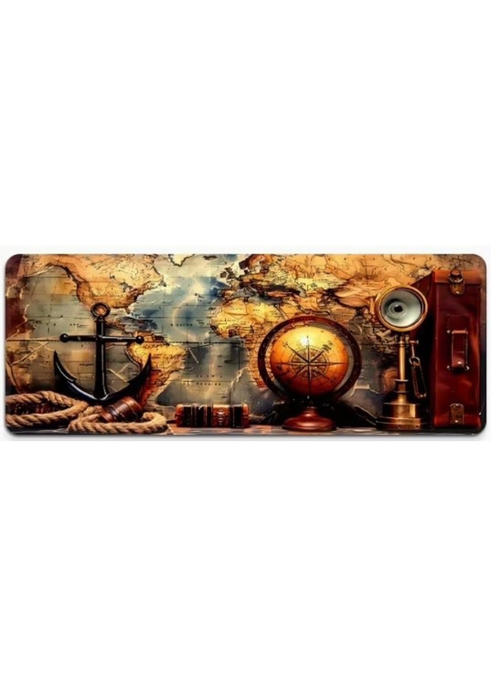 Mouse Pad 12x24 Inch Nautical Adventure