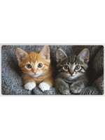 Mouse Pad 12x24 Inch 2 Kittens