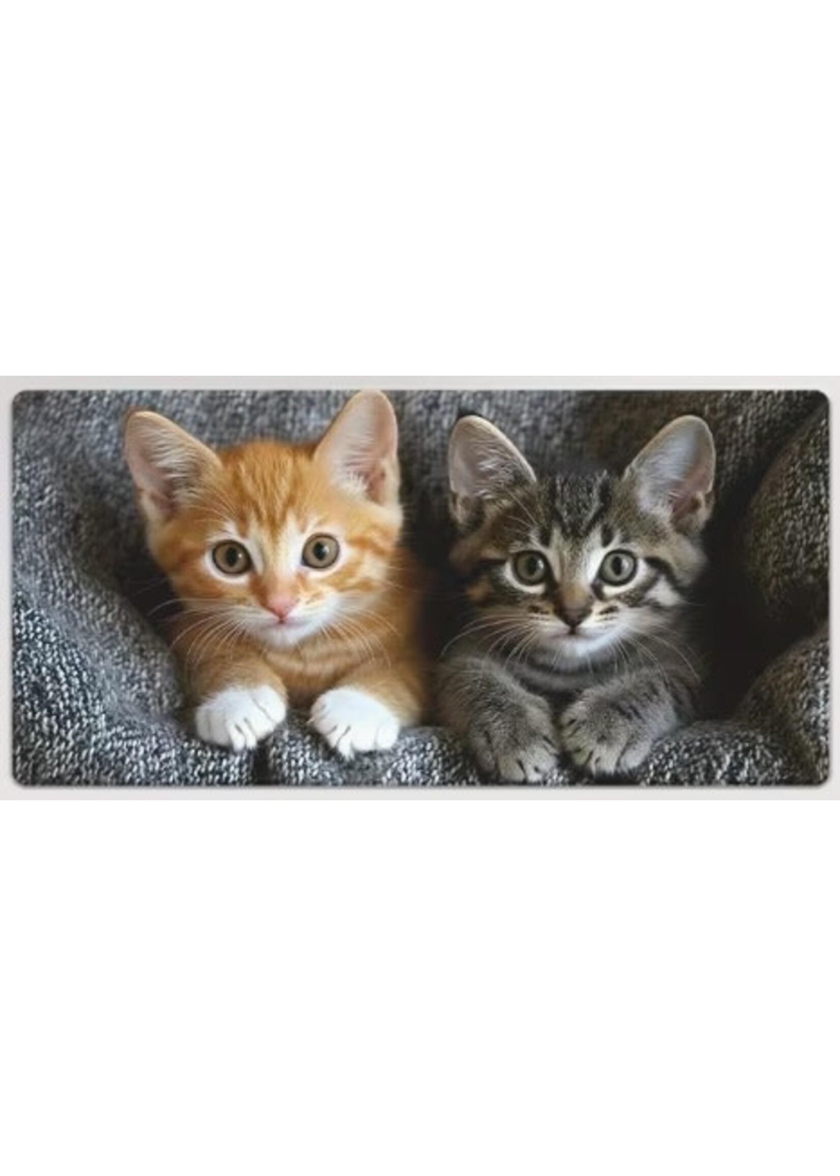 Mouse Pad 12x24 Inch 2 Kittens
