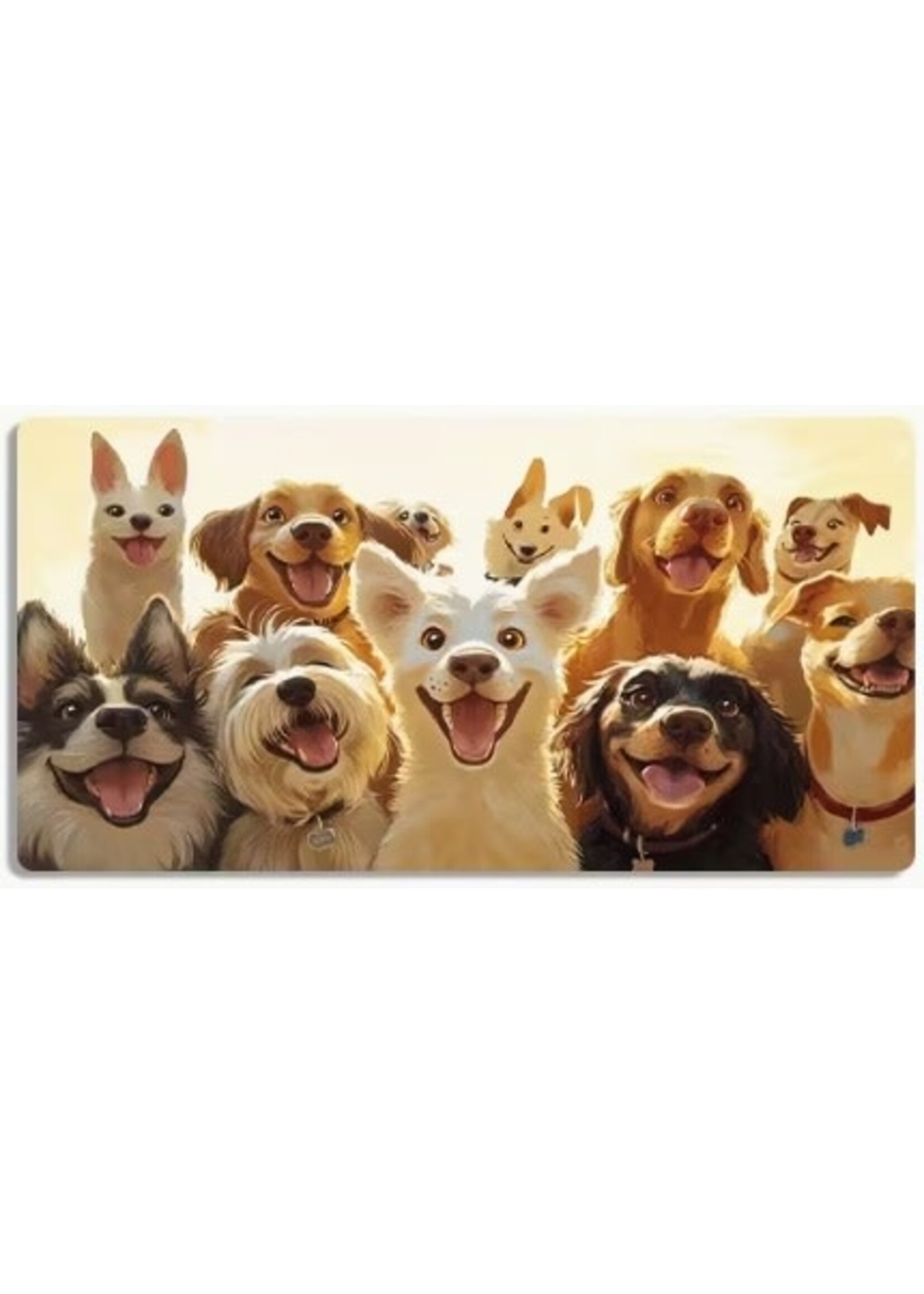 Mouse Pad 12x24 Inch Group of Dogs