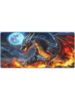 Mouse Pad 12x24 Inch Black Dragon