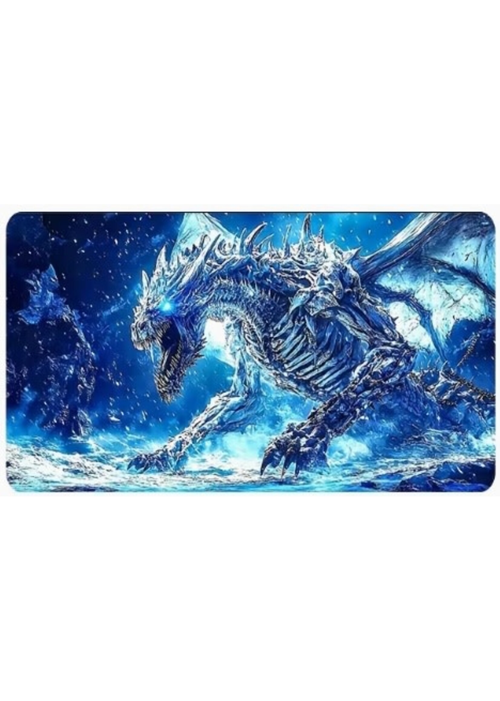 Mouse Pad 12x24 Inch Frozen Landscape & Ice Dragon