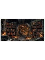 Mouse Pad 12x24 Inch Fantasy Library Cave