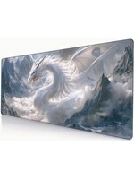 Mouse Pad 12x32 Inch White Cloud Dragon