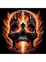Sticker Fiery Skull