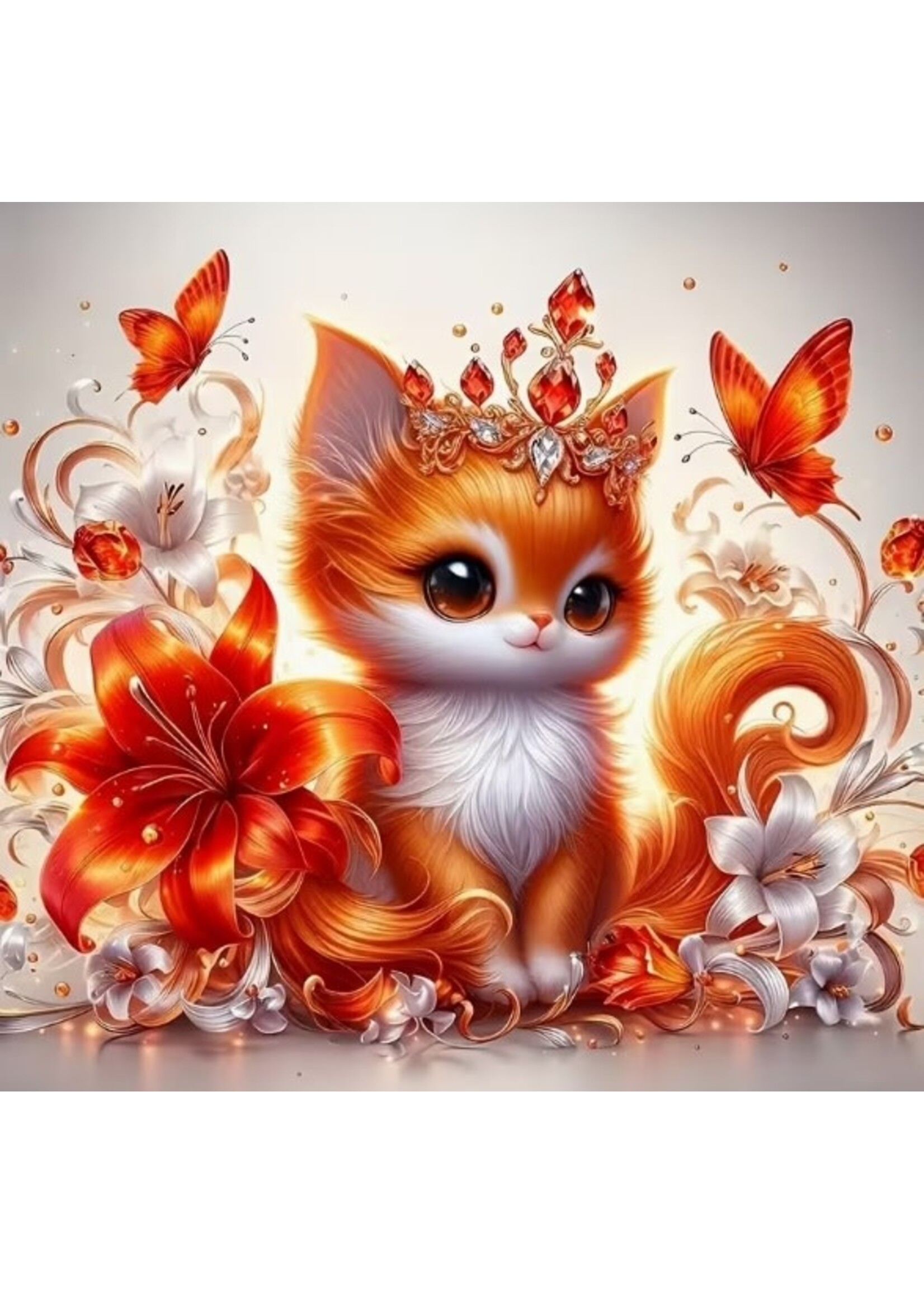 Sticker Glitter Kitten