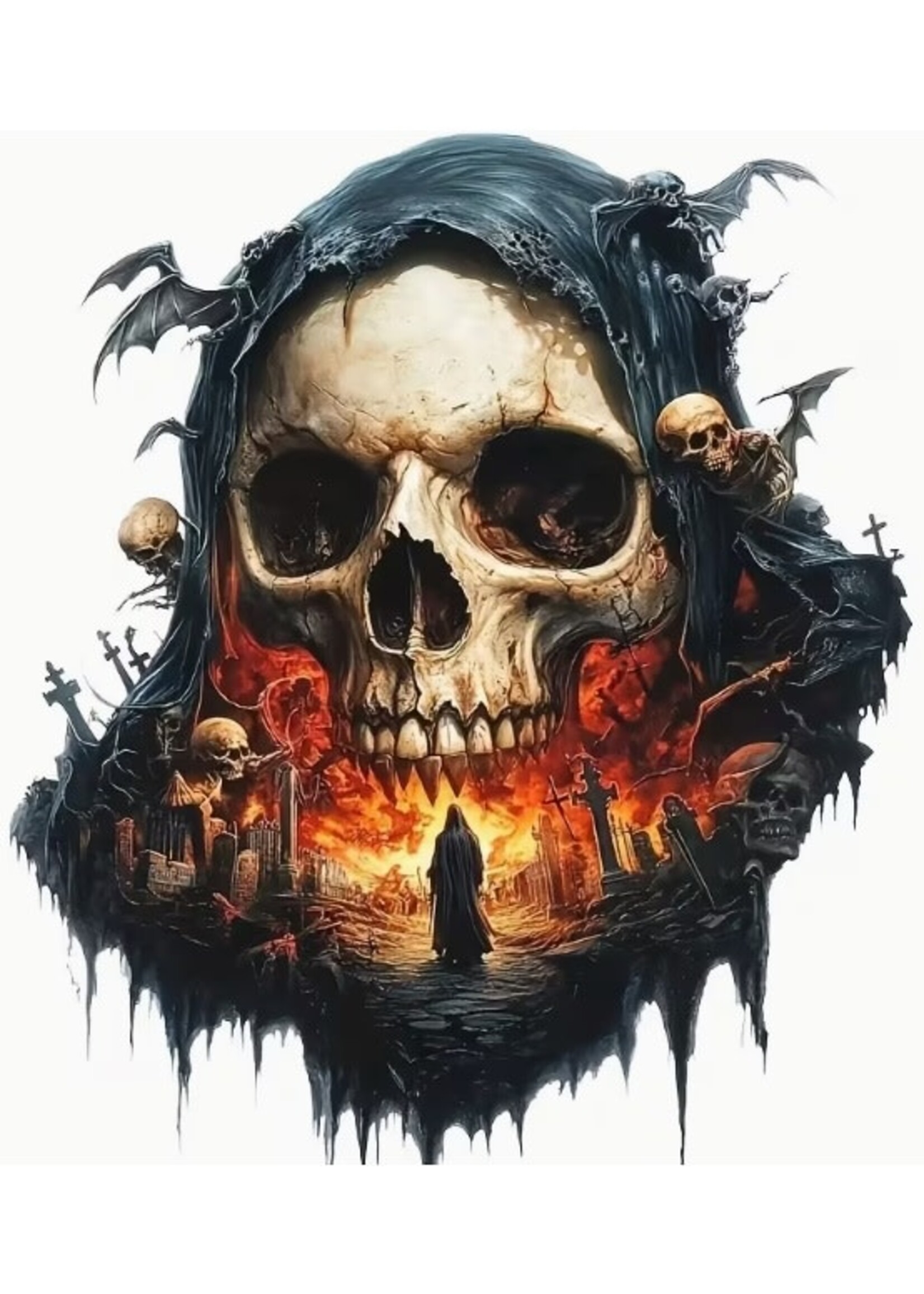 Sticker Fantasy Skull