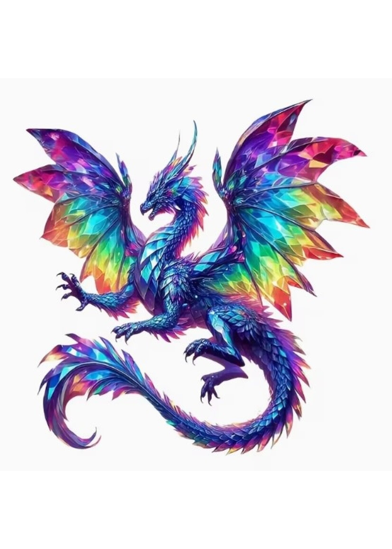 Sticker Rainbow Prism Dragon