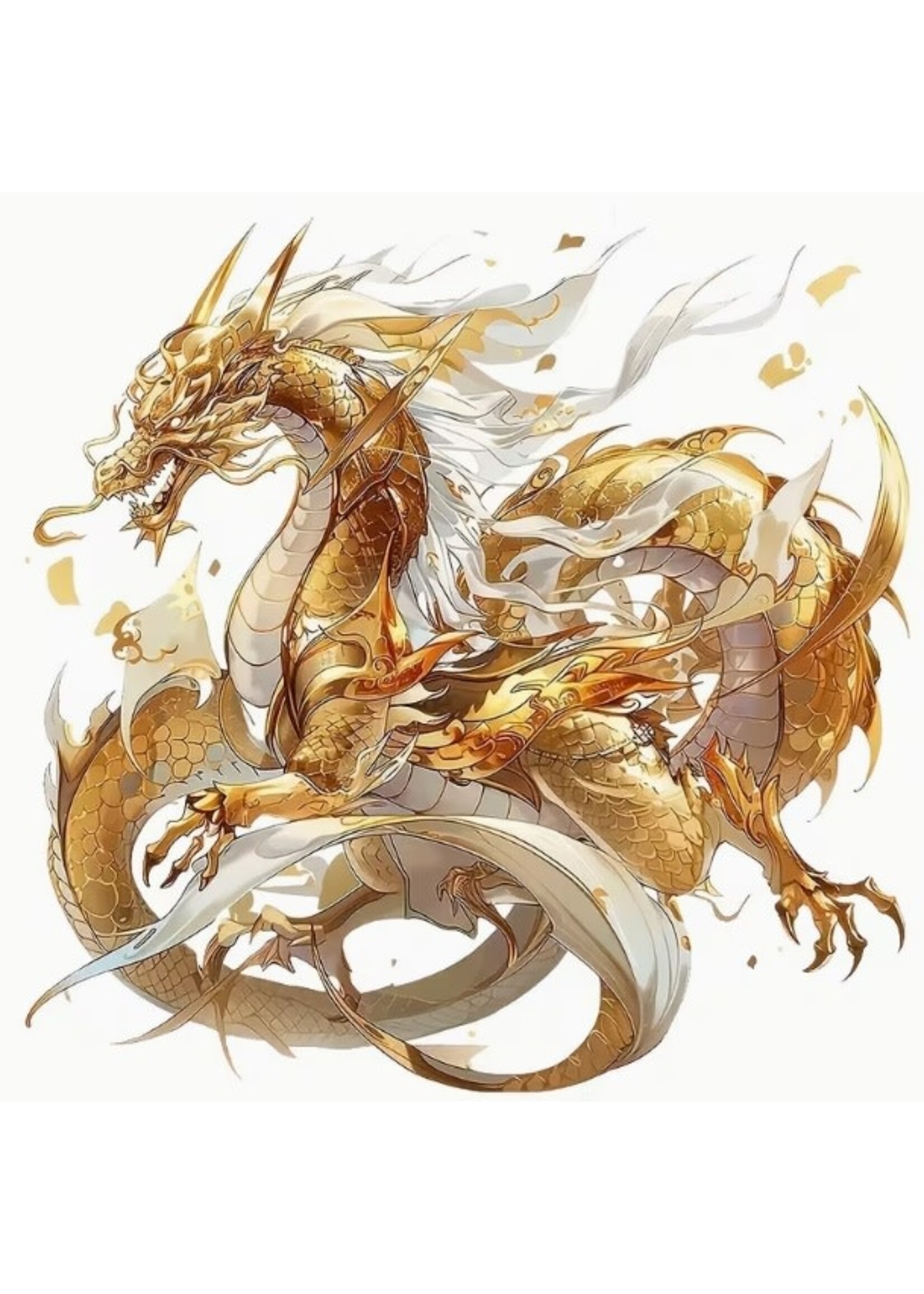 Sticker Gold Dragon