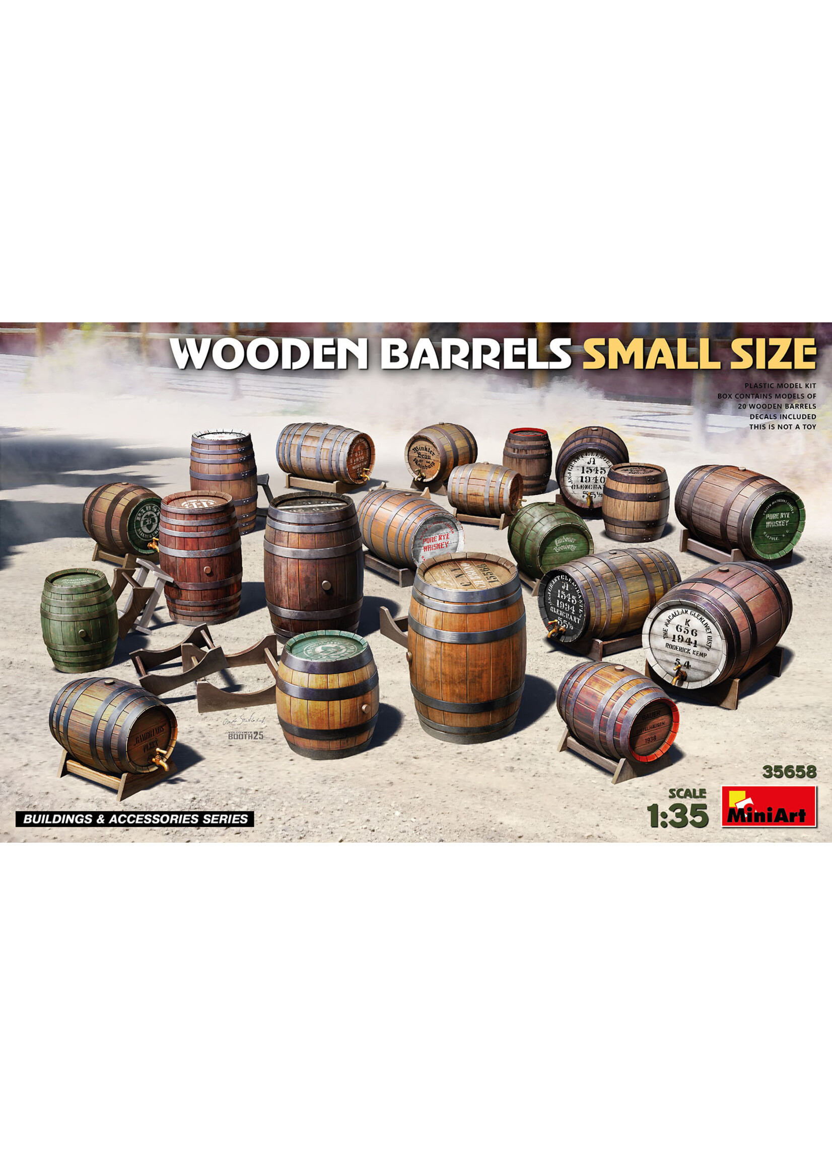 MiniArt MIART35658 Wooden Barrells (1/35)