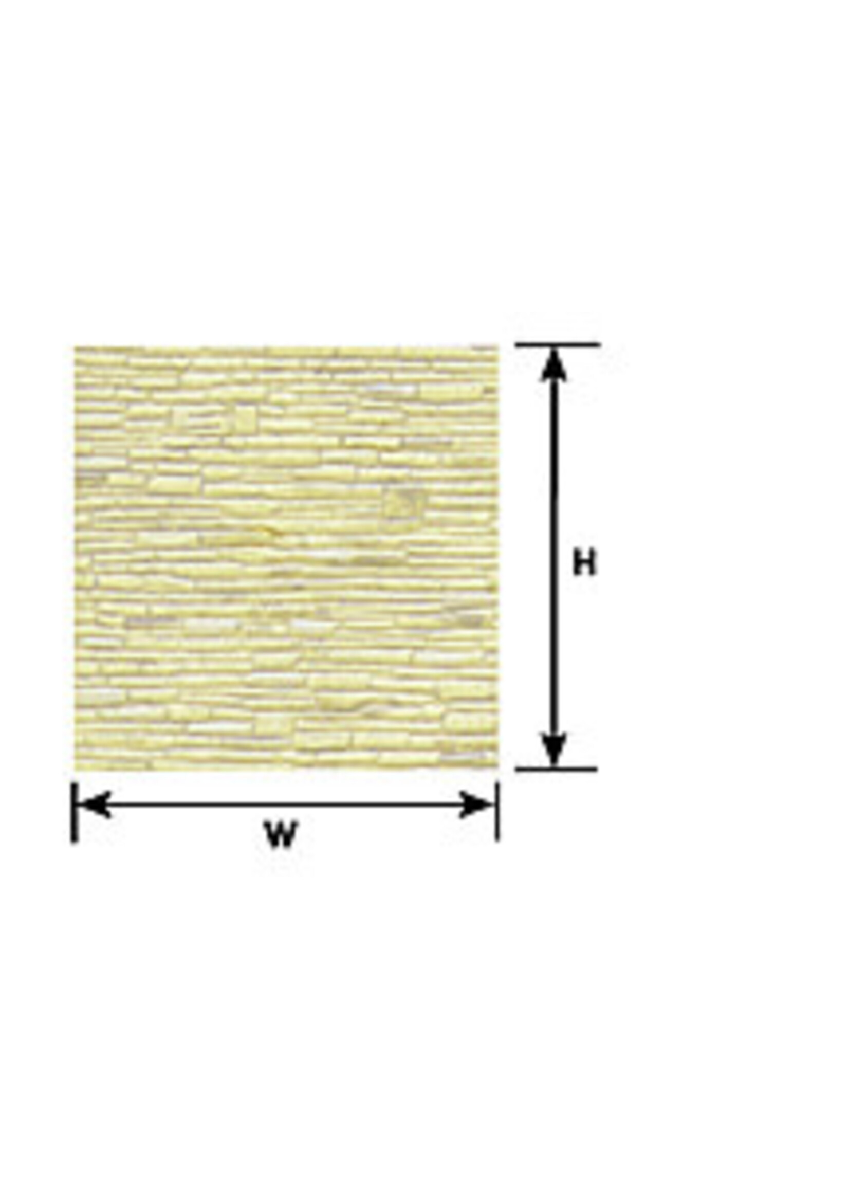 Plastruct PLA91561 Random Coursed Stone Sheet