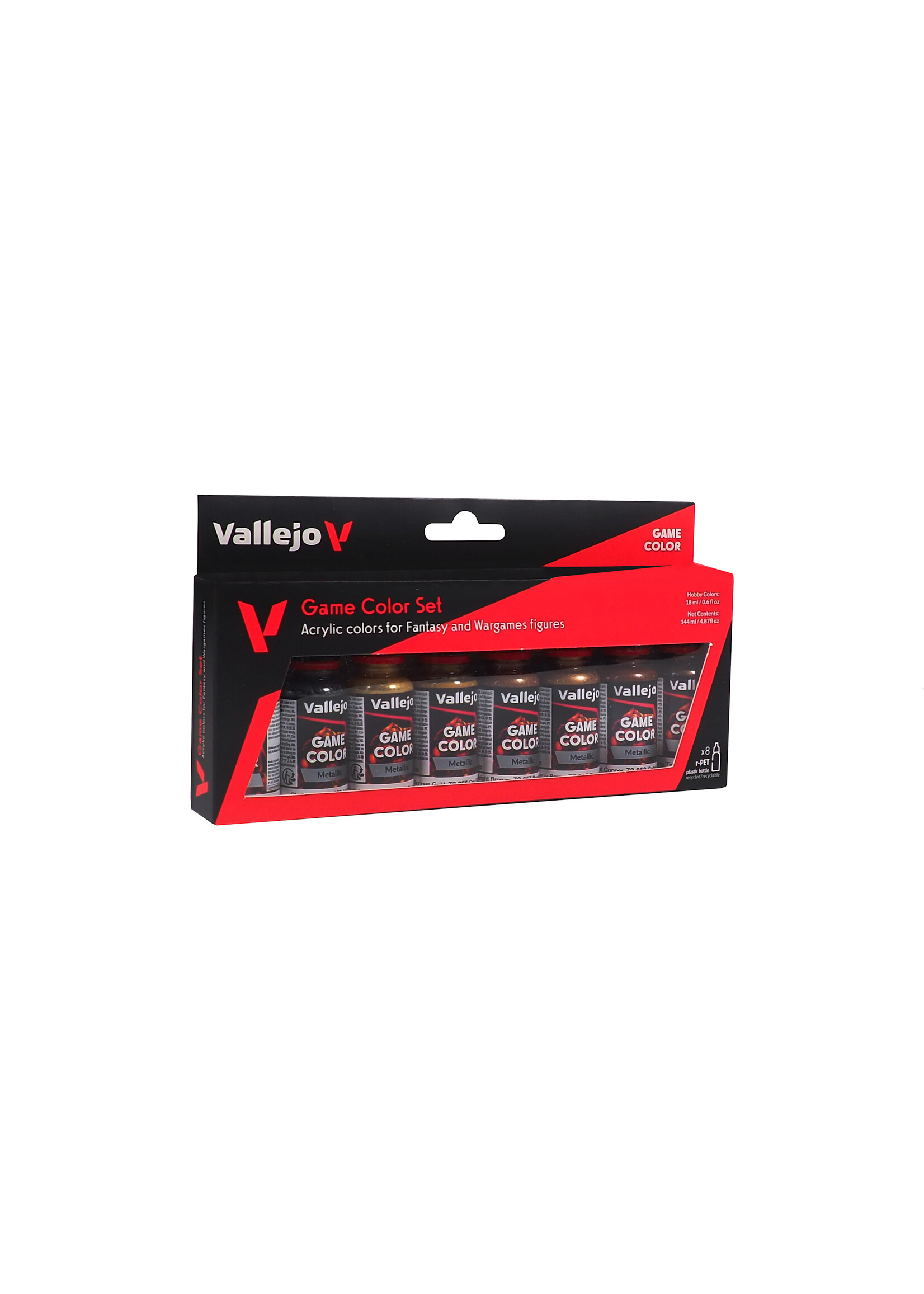 Vallejo VAL72030 Game Colour Metallic (8pc)