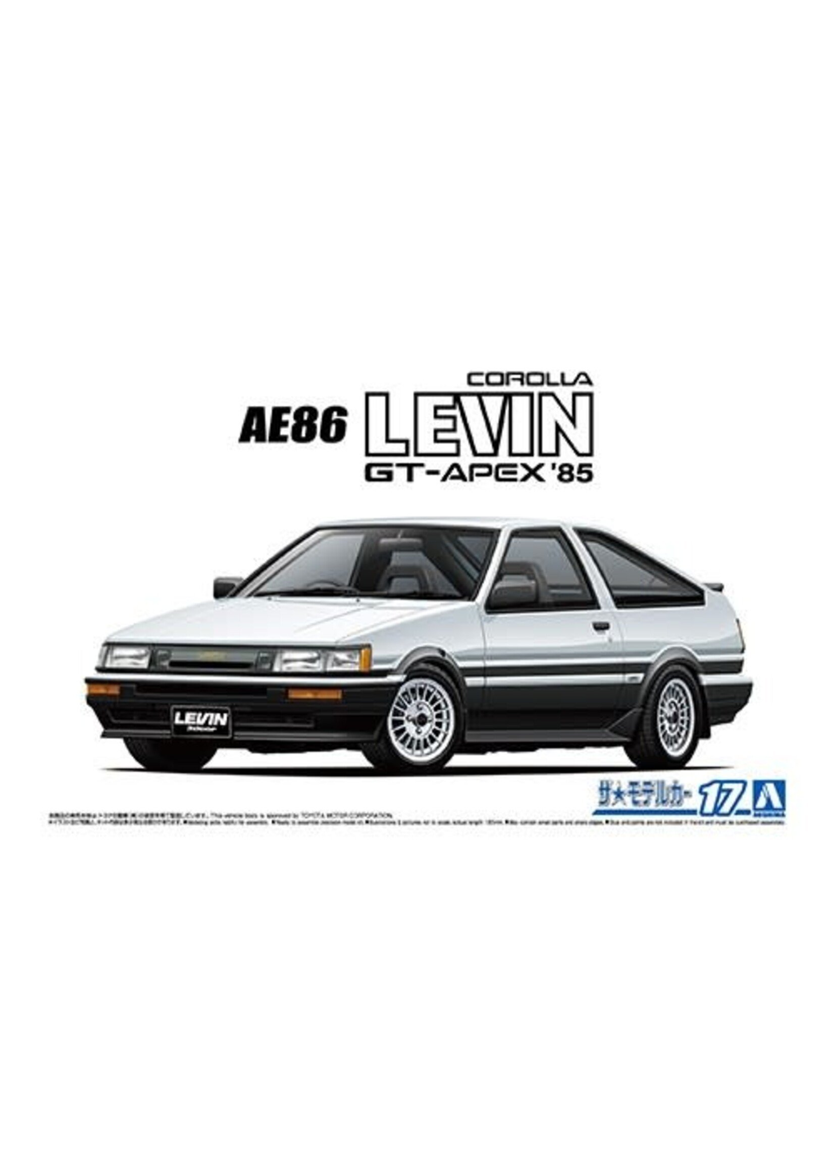 Aoshima AOS06931 1985 Toyota AE86 Corolla Levin GT-Apex (1/24)