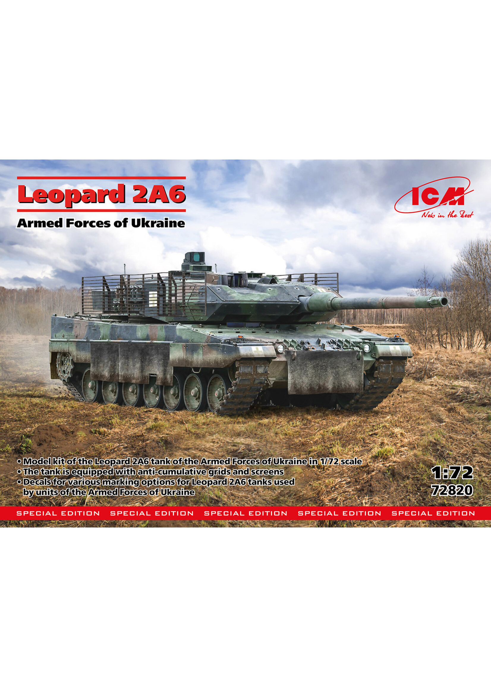 ICM ICM72820 Leopard 2A6 Armed Forces of Ukraine (1/72)