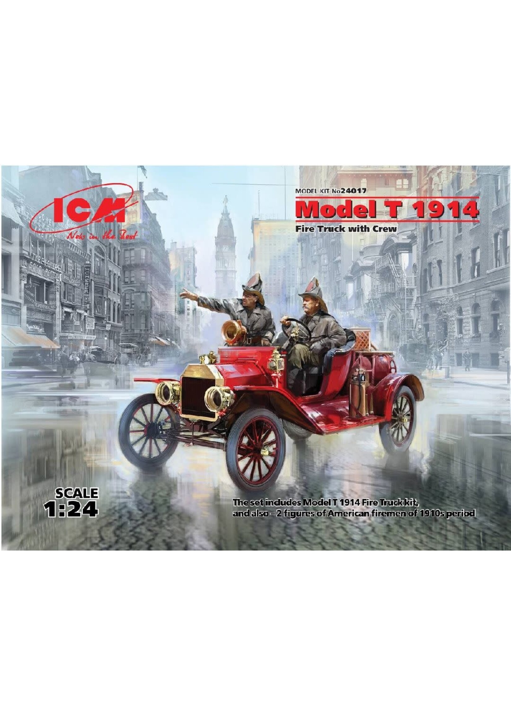 ICM ***ICM24017 Model T 1914 Fire Truck with Crew (1/24)
