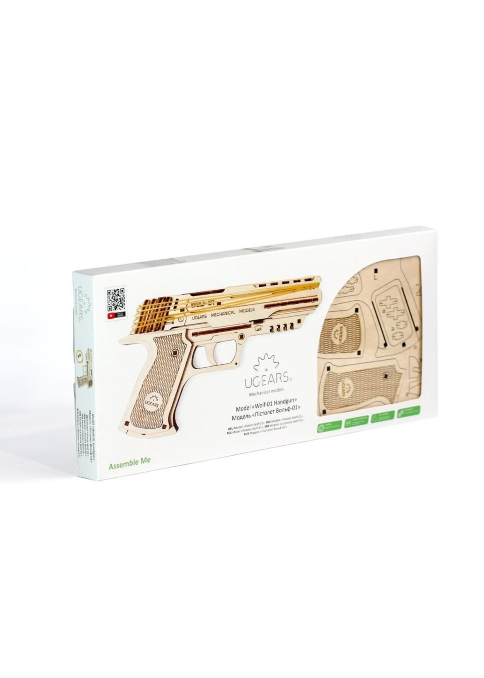 UGEARS UGR70047 Wolf-01 Handgun (63pc)