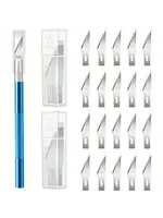 Hobby Knife Set (Handle & 20 Blades)