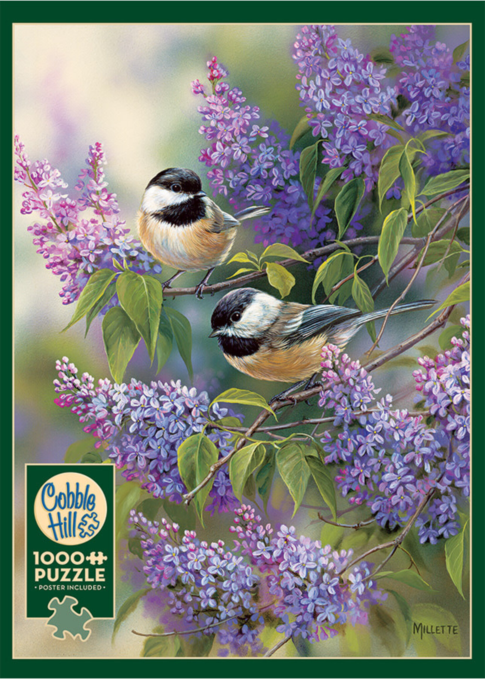 Cobble Hill CH40166 Chickadees and Lilacs (Puzzle1000)