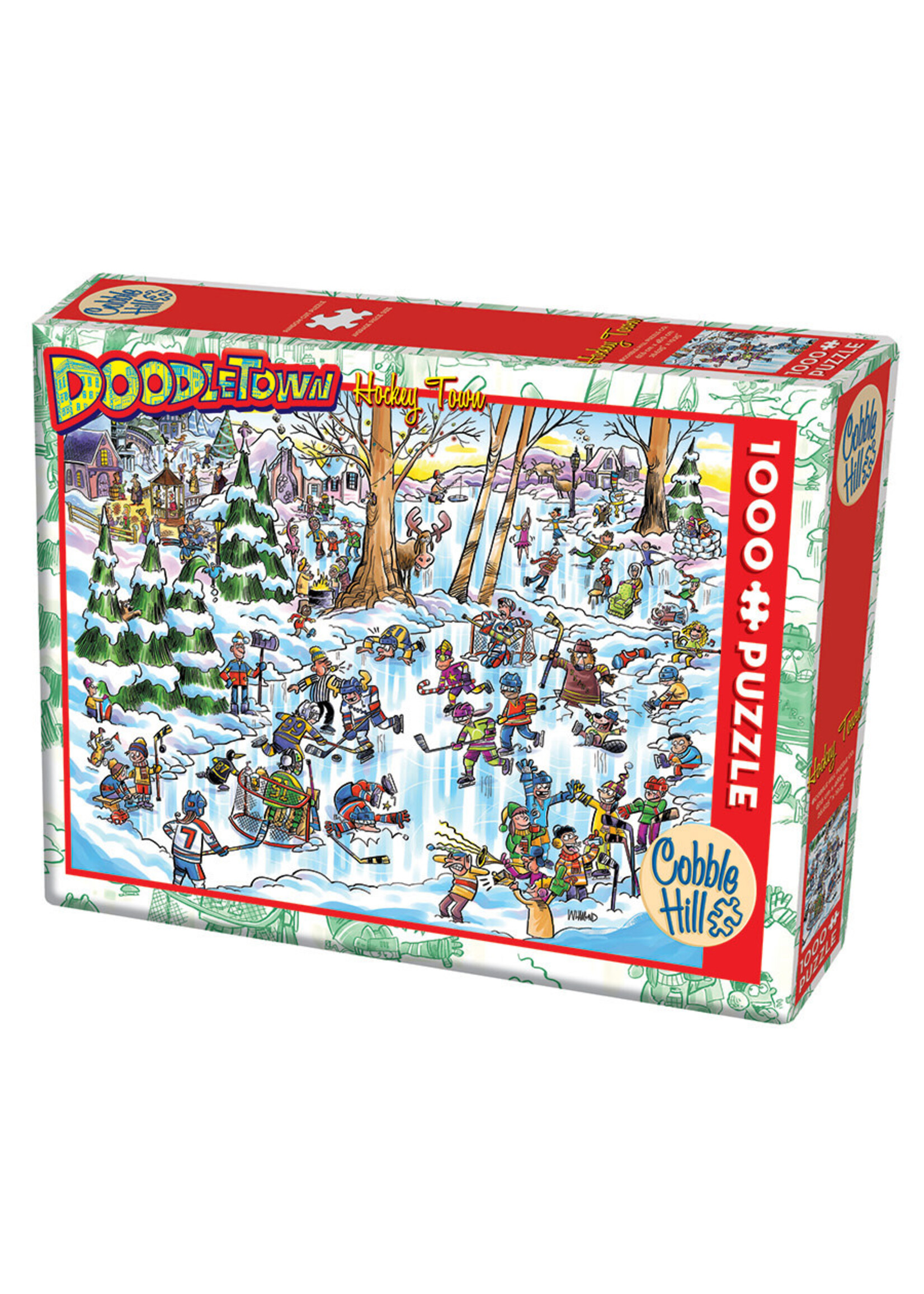 Cobble Hill CH44506 DoodleTown Hockey Town (Puzzle1000)