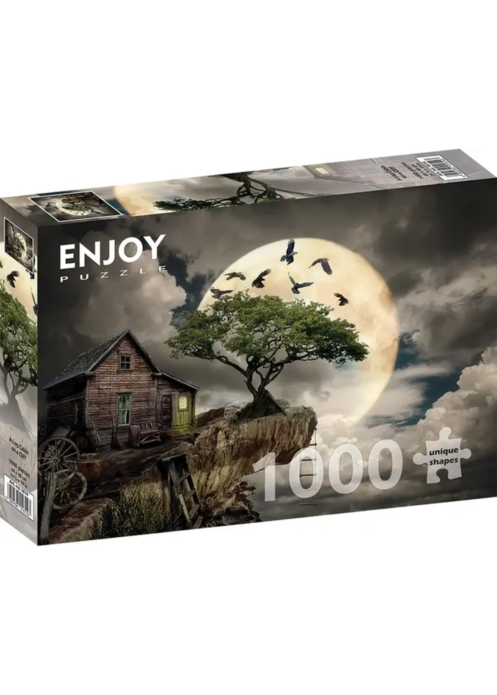 Enjoy Puzzle E1614 A Log Cabin on a Cliff (Puzzle1000)