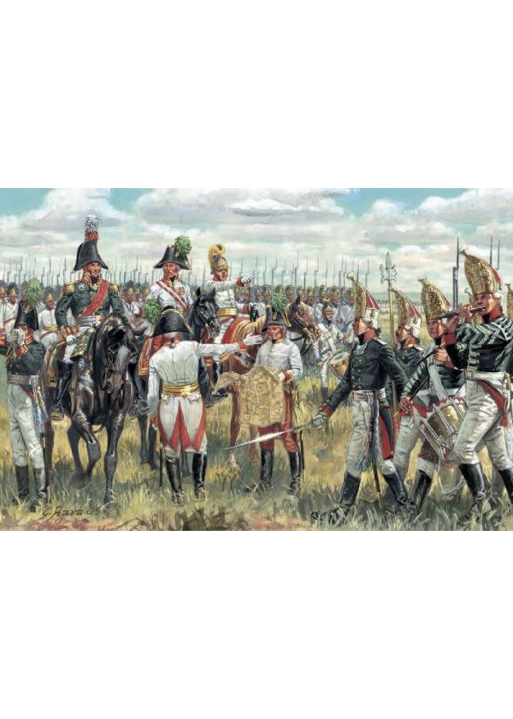 Italeri ITA6037 Napolean War Allied General Staff (1/72)