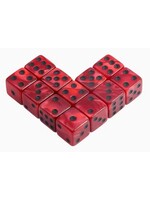 Dice 16mm 12pc Pearl Red