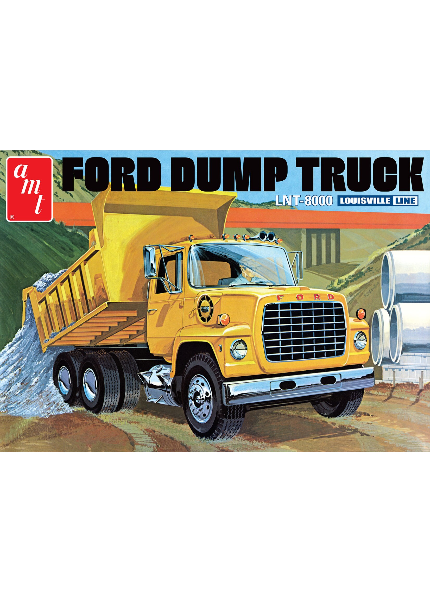 AMT AMT1526 Ford LNT-8000 Louisville Dump Truck (1/25)