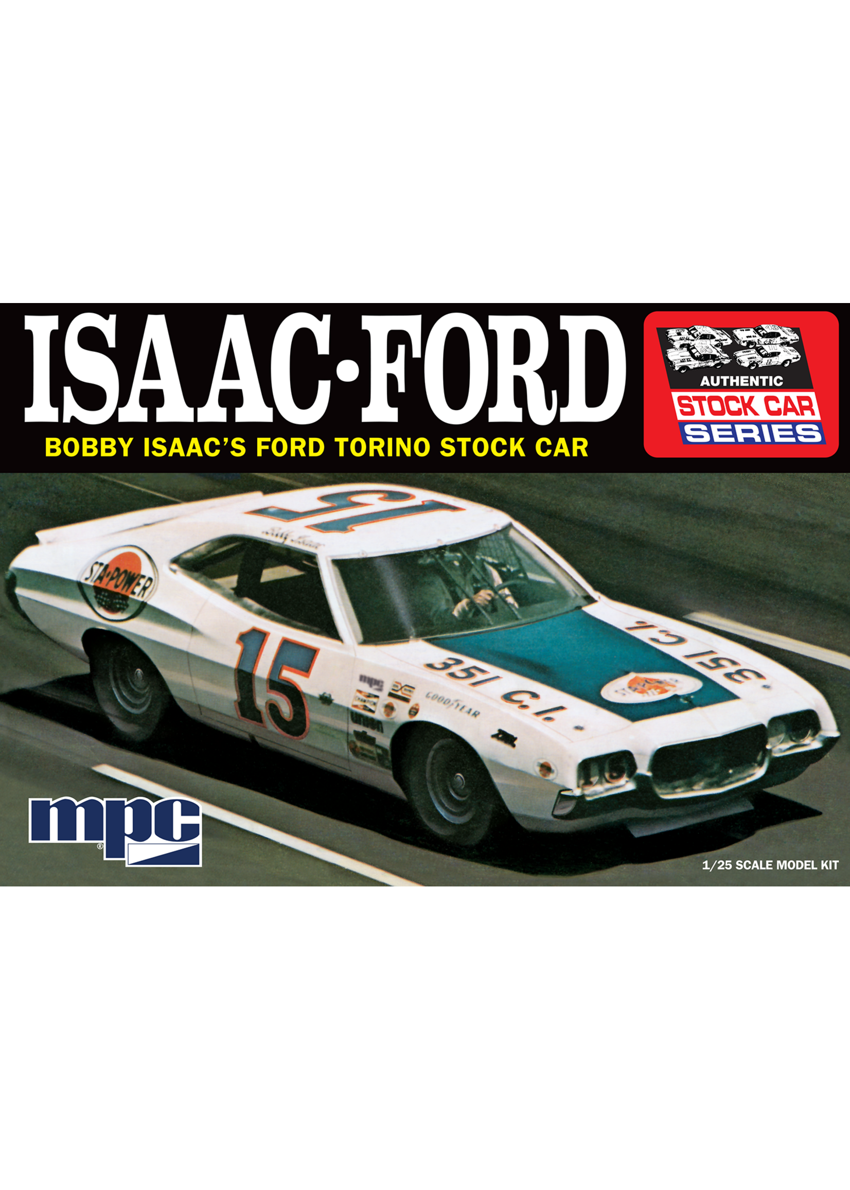 MPC MPC1038 1972 Bobby Isaac Ford Torino Stock Car (1/25)