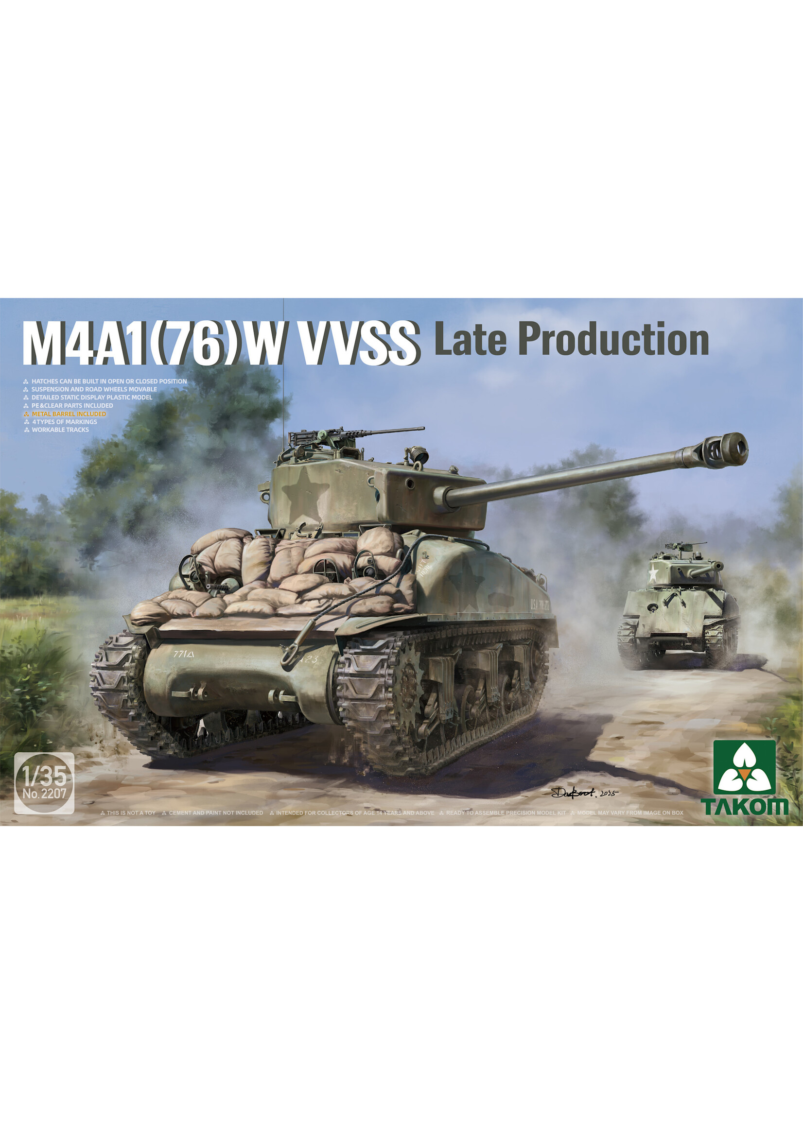 Takom TAK2207 M4A1 (76W) VVSS Late Production (1/35)
