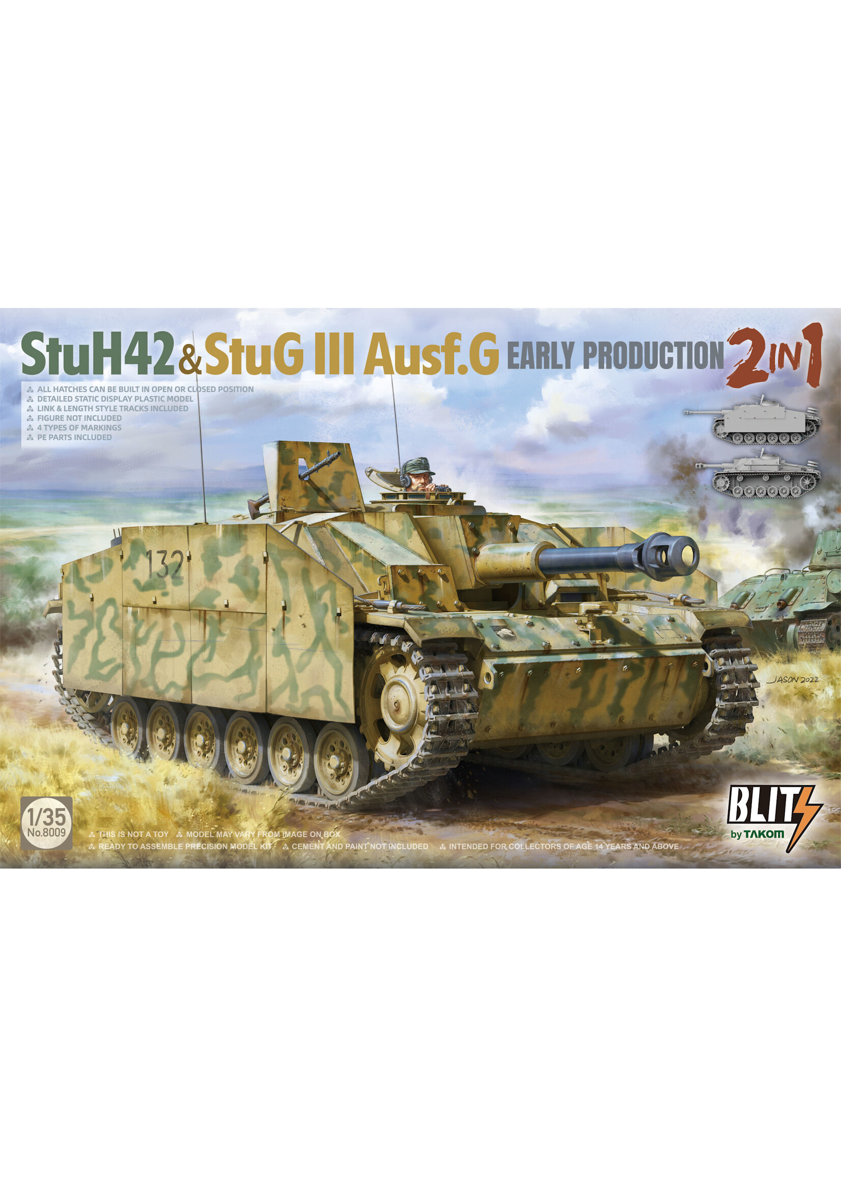 Takom TAK8009 StuH42 & StuG III Ausf.G Early Production 2in1 (1/35)