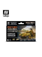Vallejo VAL70205 WWII German Armour Paint Set (6pc)