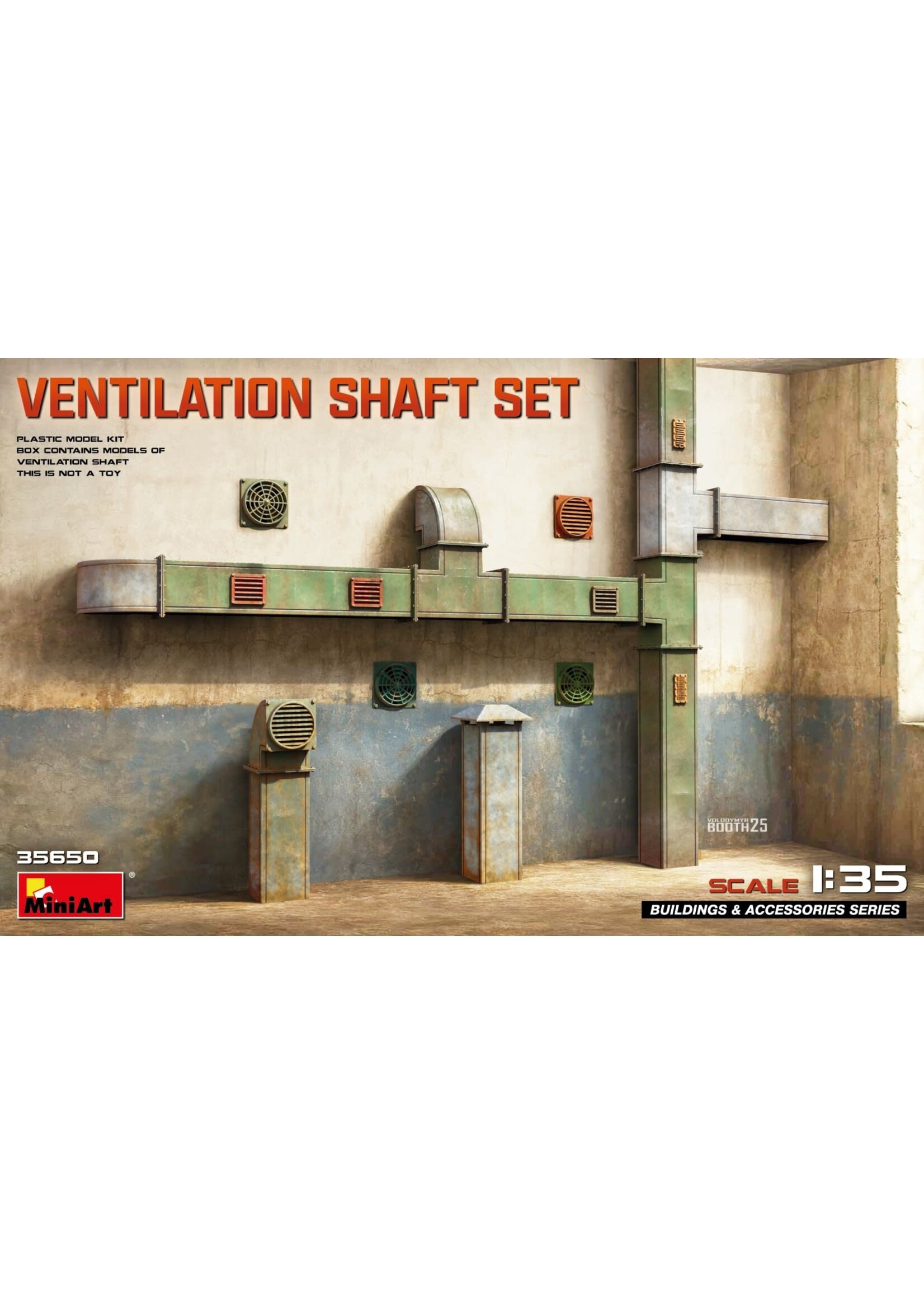 MiniArt MIART35650 Ventilation Shaft Set (1/35)