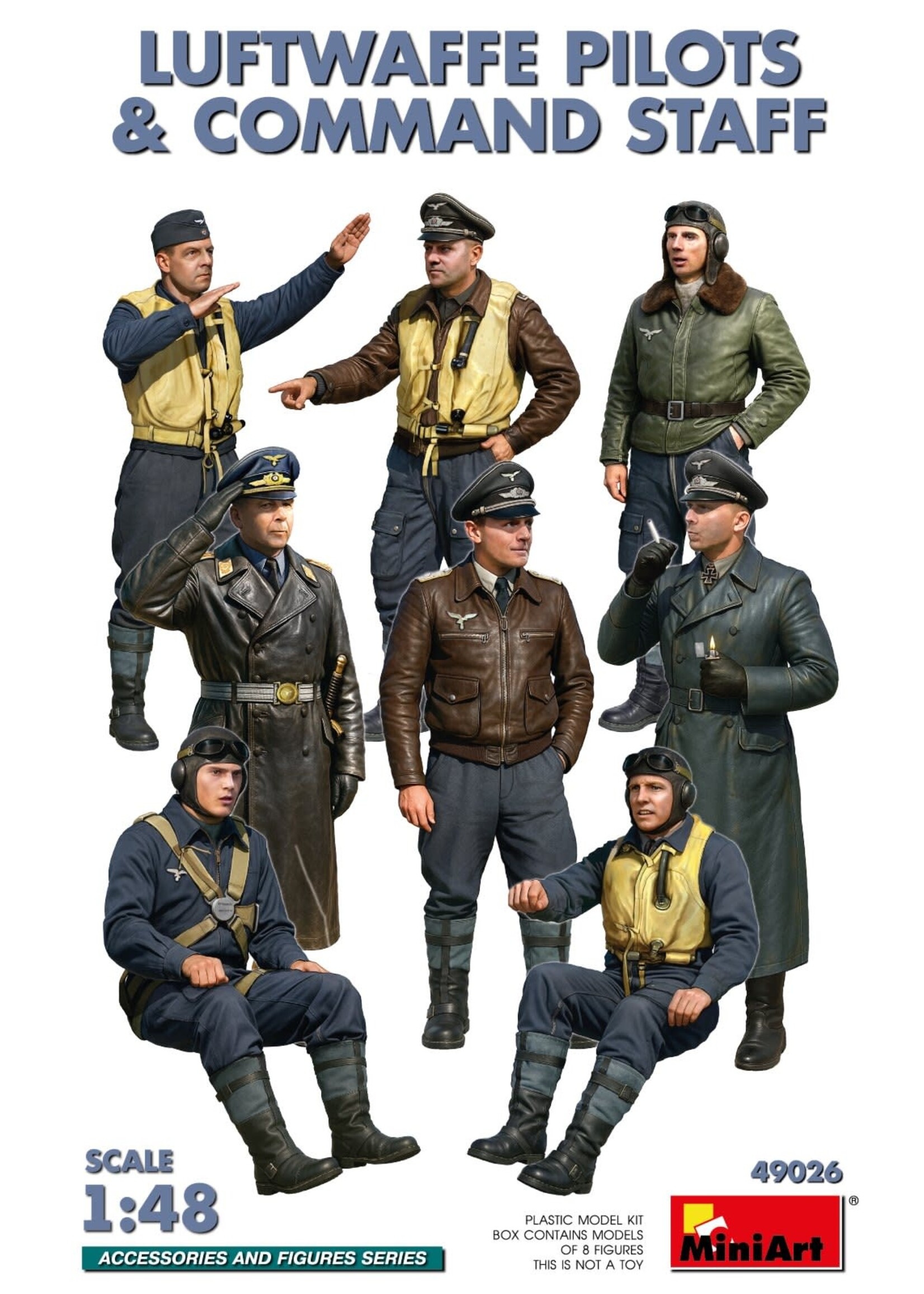 MiniArt MIART49026 Luftwaffe Pilots & Command Staff (1/48)