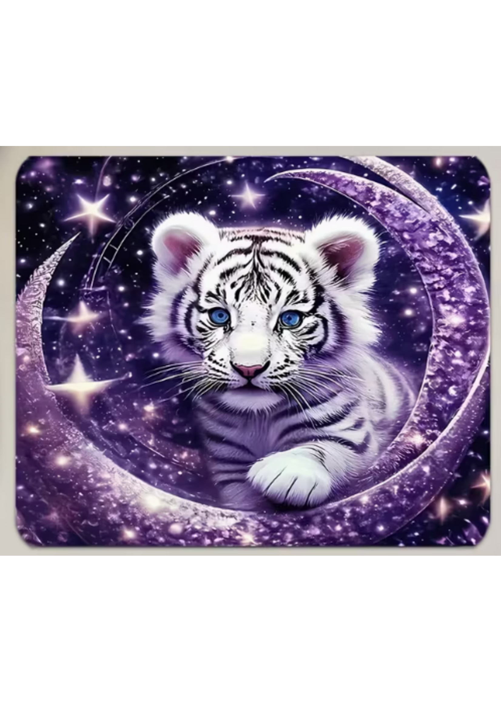 Mouse Pad 10x12 Inch White Tiger Cub