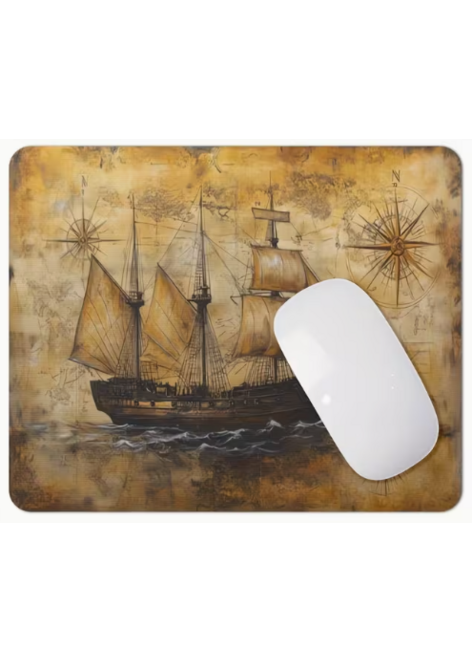 Mouse Pad 8x10 Inch Sailing Ship