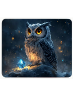Mouse Pad 8x10 Inch Owl and Blue Gem