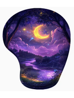 Mouse Pad 8x9 Inch Moon over River