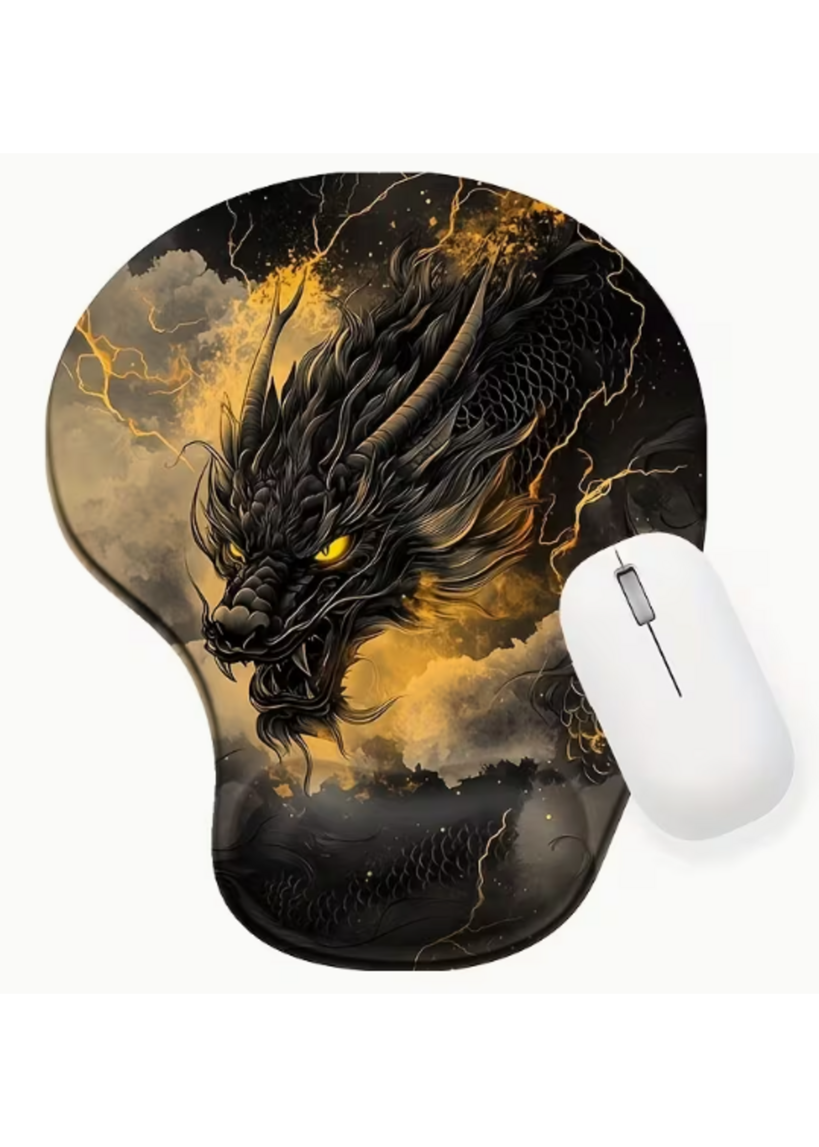 Mouse Pad 8x9 Inch Oriental Dragon