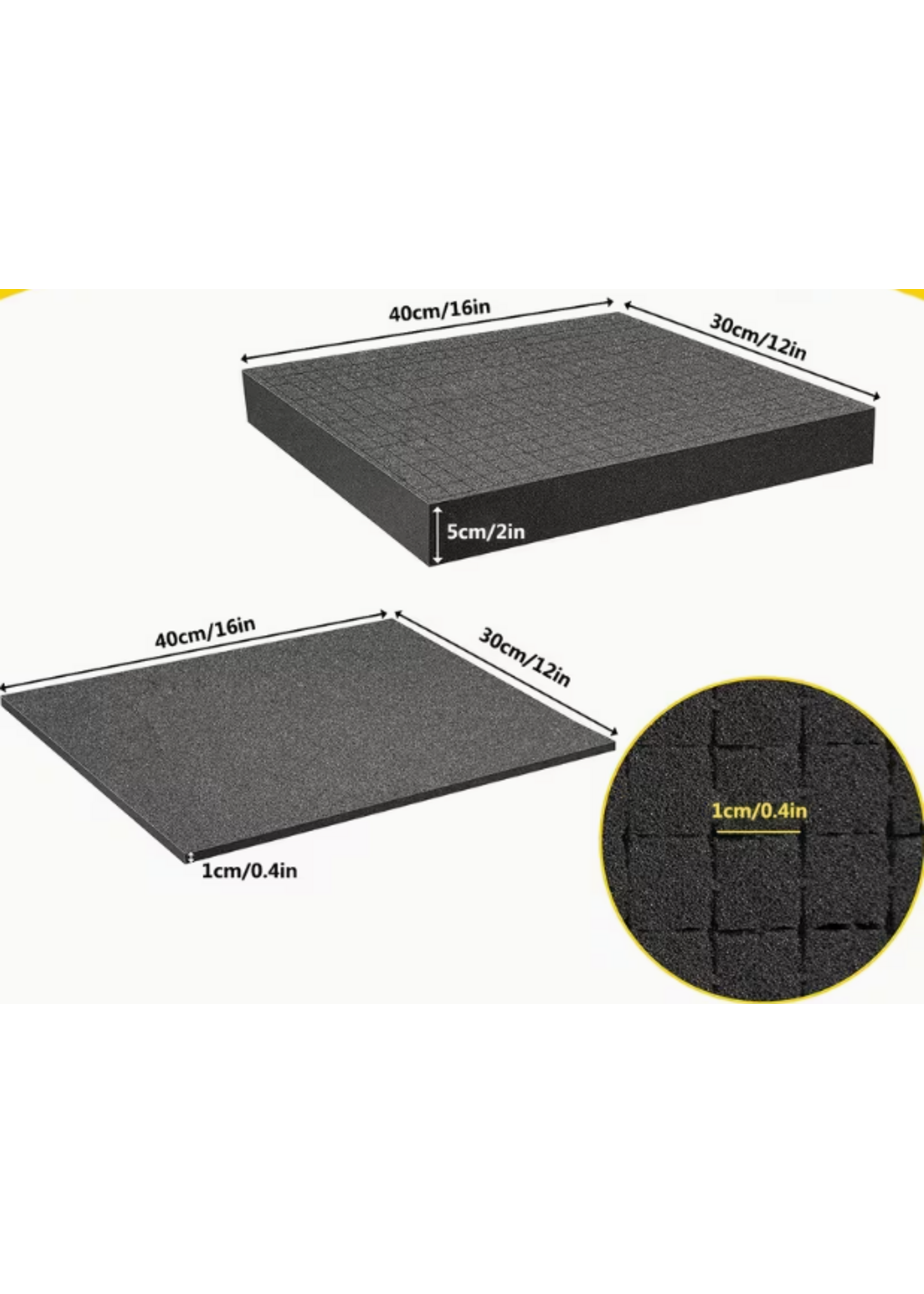 2 Inch thick Pluck Foam 12x16 Inch (1pc)