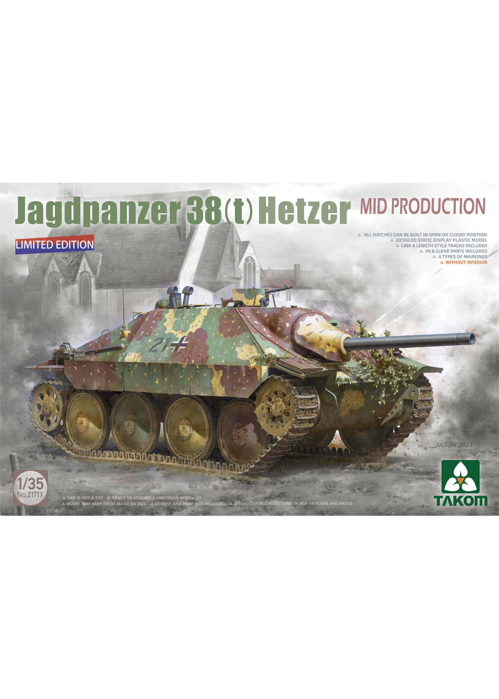 Takom TAK2171X Jagdpanzer 38(t) Hetzer Mid Production (1/35)