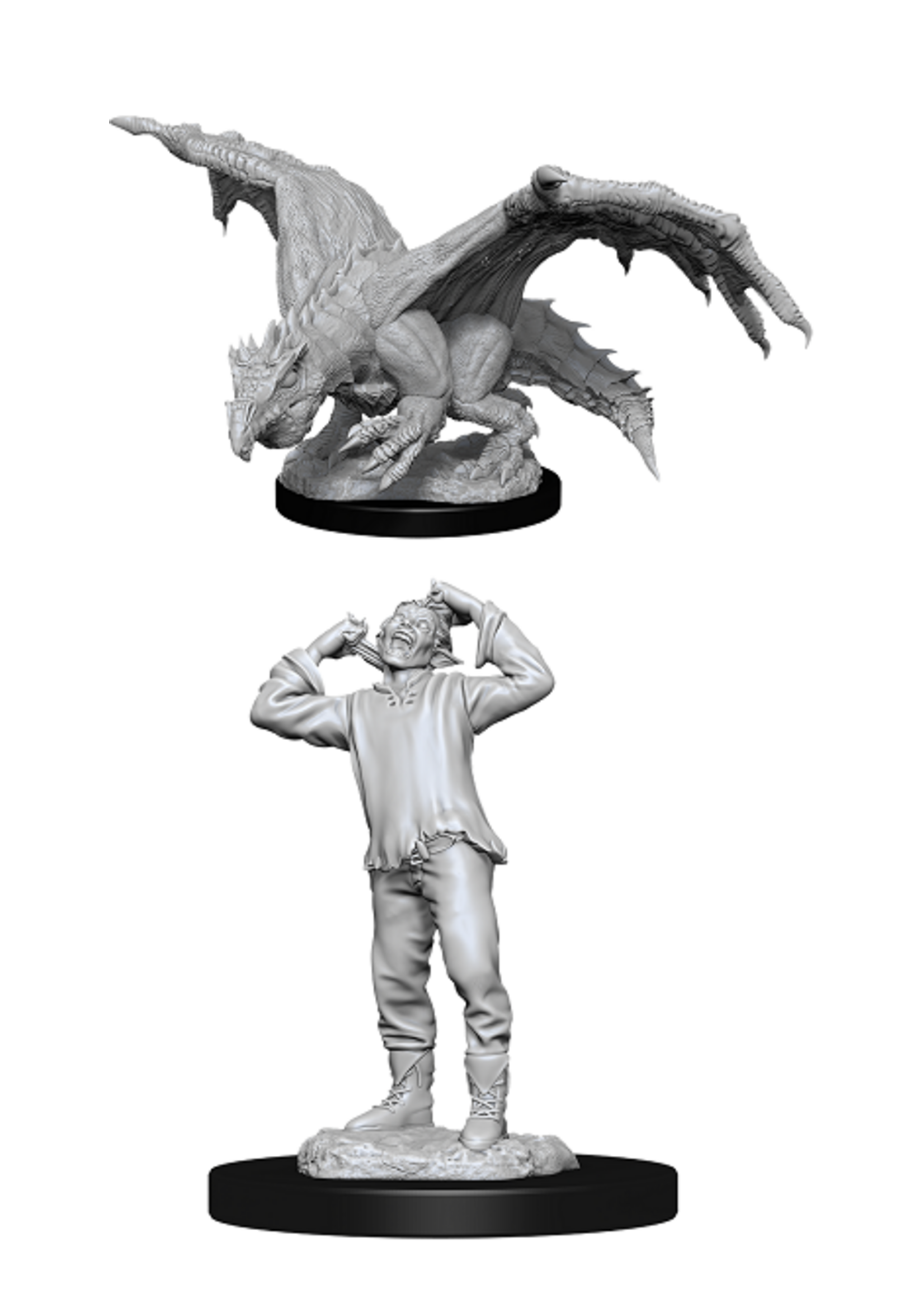WizKids WK90029 DND Green Dragon Wyrmling & Afflicted Elf WV11