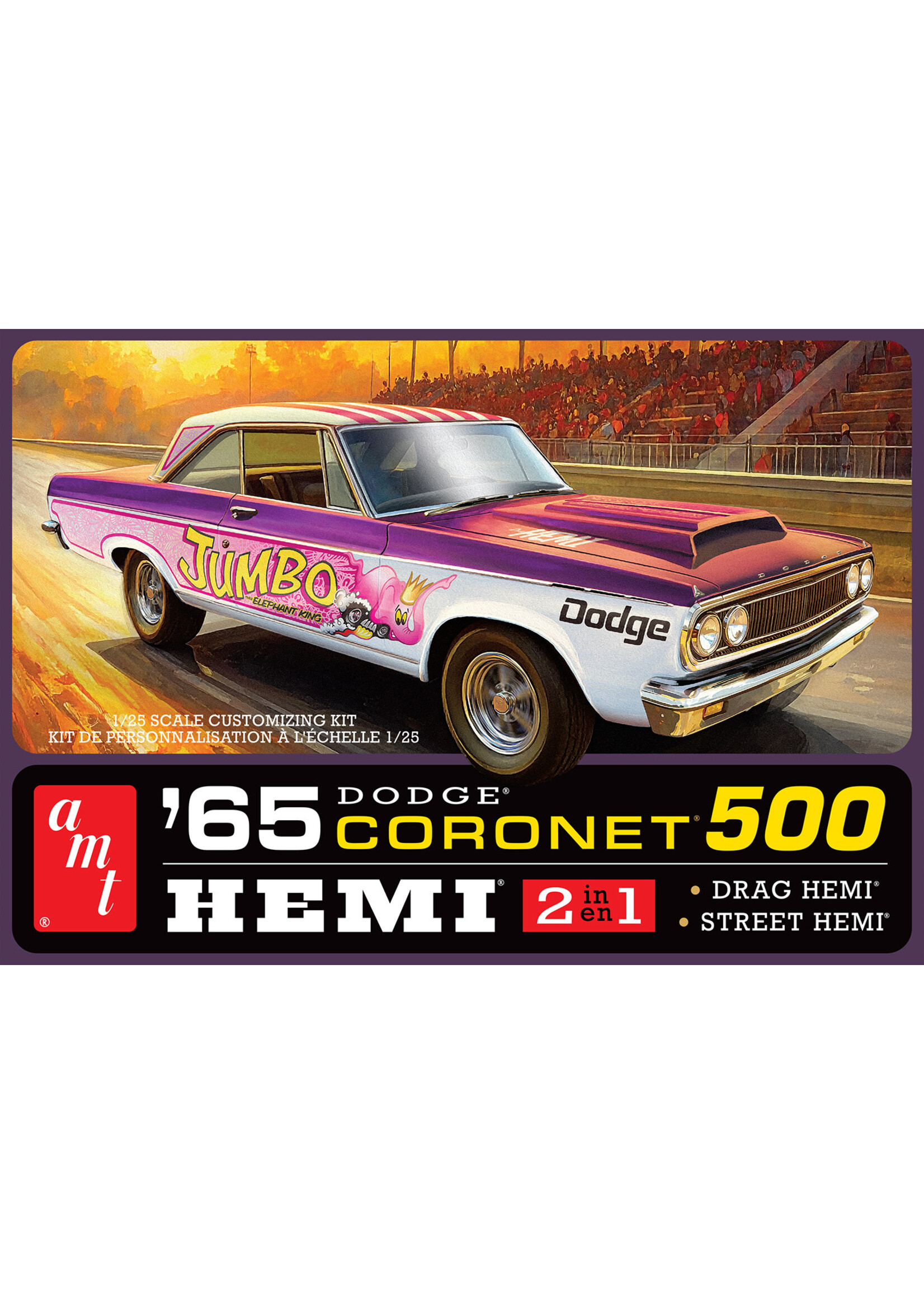 AMT AMT1499 1965 Dodge Coronet 500 Hardtop Hemi (1/25)