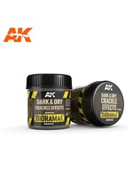 AK Interactive AK-8032 Dark & Dry Crackle Effects - 100ml (Acrylic)