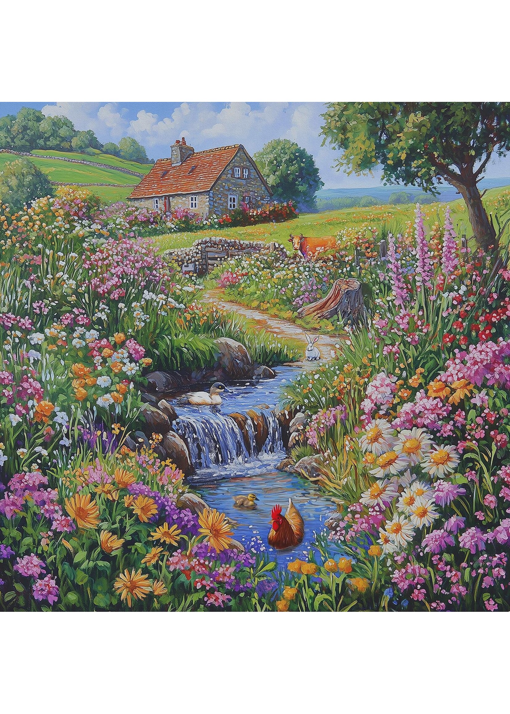 Sunsout SUN52726 Country Farm (Puzzle500)