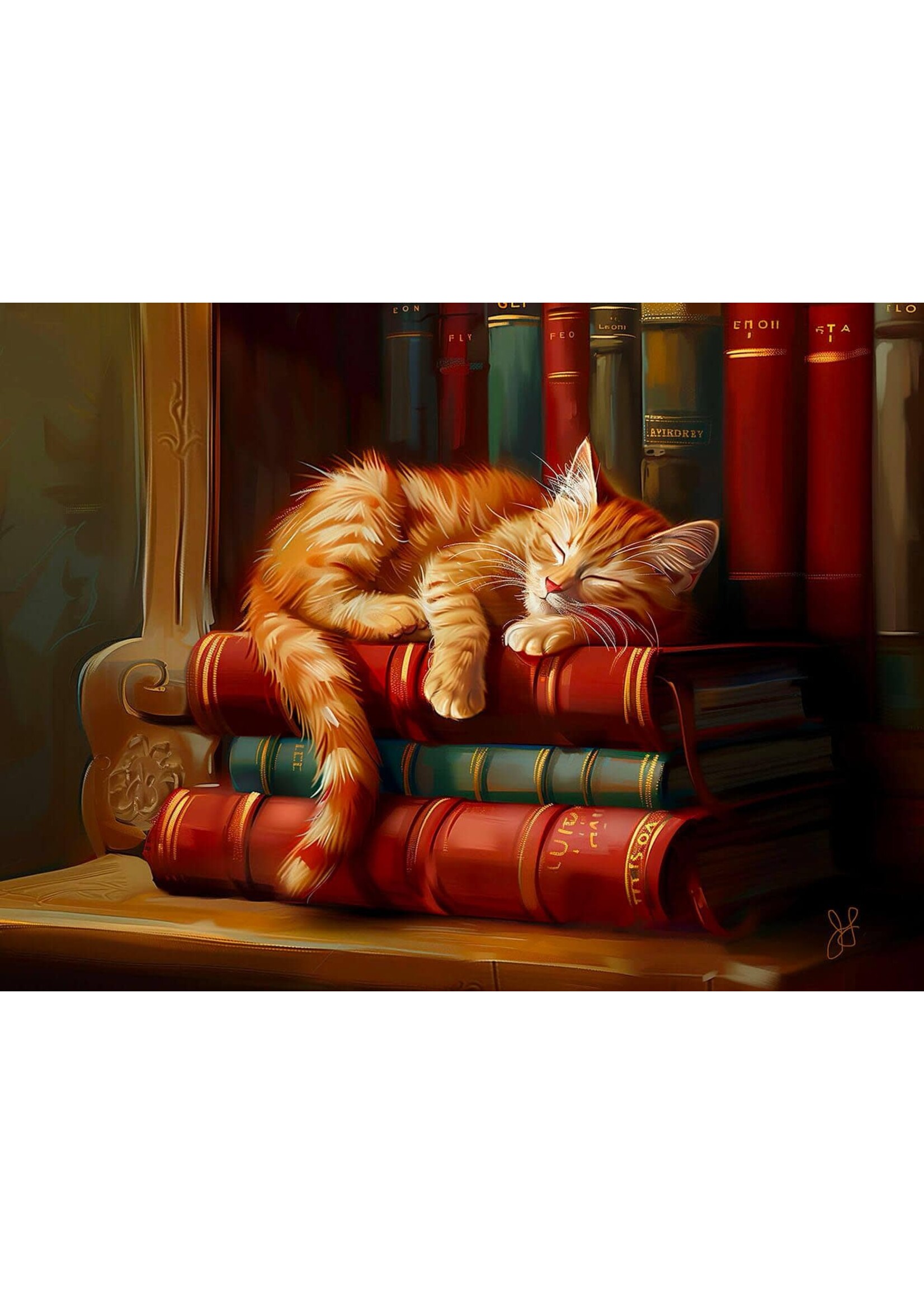 Sunsout SUN77103 Library Nap Time (Puzzle1000)