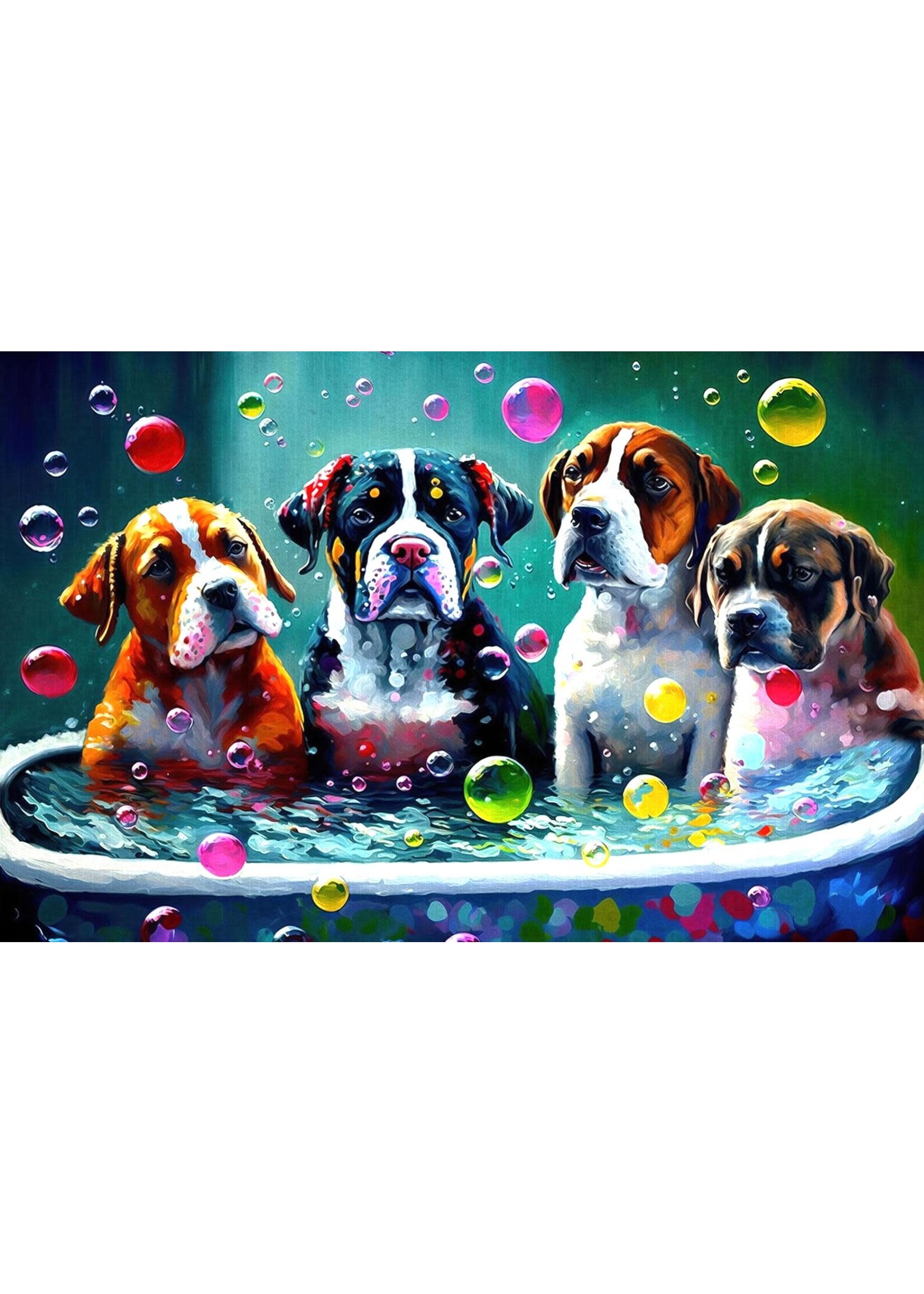 Sunsout SUN27052 Dogs and Bubbles (Puzzle1000)